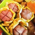 ノアお☆'s cooksnap of when they made お弁当(キャラ弁)に☆ウインナーのお花♪.