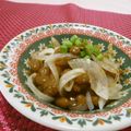 赤い電話's cooksnap of when they made 納豆と炒め新玉ねぎ.