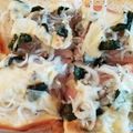 ともまま711's cooksnap of when they made しらす&のりトースト.