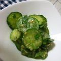 DAI Chan's cooksnap of when they made 大葉でさっぱり♪きゅうりの胡麻酢みそ和え.