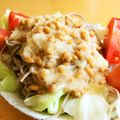 noamanma's cooksnap of when they made ＊サラダ麺＊大根おろし納豆のせ＊.