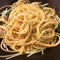 ホワイトあるぱか's cooksnap of when they made 水菜とウインナーの簡単和風パスタ☆.