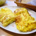 runa10's cooksnap of when they made トウモロコシあふれる卵焼き.