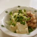 ☆Haru☆☆'s cooksnap of when they made ツナとカイワレの変わり豆腐サラダ♪.