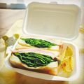kaokaofood's cooksnap of when they made たっぷり春菊のﾊﾑﾁｰｽﾞｻﾝﾄﾞｲｯﾁ.