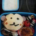 抹茶みるく★★'s cooksnap of when they made お正月 キャラ弁 申年♡おさるサンド.