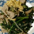 マリアの料理記録日誌's cooksnap of when they made 春菊と豚肉炒め.