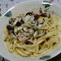 ハンテンパンダ's cooksnap of when they made きのこカルボナーラ.