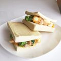 ＊Chay＊'s cooksnap of when they made 糖質オフ☆高野豆腐パンでマヨ鮭たまサンド.