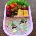 minch＊＊'s cooksnap of when they made ＊キャラ弁＊　魚ニソDEイチゴ頭巾ちゃん.