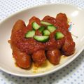 komomoもも's cooksnap of when they made ピリ辛☆サルサソースでウインナー炒め.