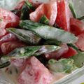 kinako10's cooksnap of when they made アスパラトマトの胡麻マヨサラダ.