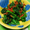 クックA1ILXX☆'s cooksnap of when they made 小松菜と桜エビの炒め物　★宇都宮給食.
