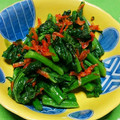 クックA1ILXX☆'s cooksnap of when they made 小松菜と桜エビの炒め物　★宇都宮給食.
