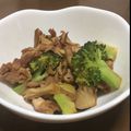 クック6X6O2J☆'s cooksnap of when they made 簡単！豚と舞茸ブロッコリー炒め.