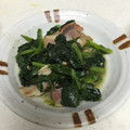 muzi's cooksnap of when they made 簡単中華＊ほうれん草のベーコン炒め＊.