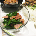 Cookじゃす's cooksnap of when they made 簡単ししとうとベーコンのオリーブ醤油炒め.
