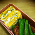 ﾏﾃｨｺ's cooksnap of when they made ねぎとかつお節の目玉焼き巻き♪.