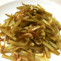 のんのんSTELLA's cooksnap of when they made ウドの皮と桜エビのきんぴら.