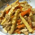 のんのんSTELLA's cooksnap of when they made 筍のキンピラ.