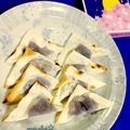 マーシ☆'s cooksnap of when they made 簡単！ワンタン皮の餡包み焼き.