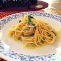 Azzy's cooksnap of when they made ほうれん草のカルボナーラ.