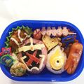 ちょこ04's cooksnap of when they made 仮面ﾗｲﾀﾞｰｺﾞｰｽﾄ～ﾑｻｼ魂～弁当.
