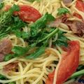 クックE3JHG5☆'s cooksnap of when they made ツナとアンチョビ、トマトの冷製パスタ.