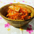 kururin18's cooksnap of when they made 人参とさつま揚げの炒め.
