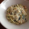 ☆miamama☆'s cooksnap of when they made 離乳食！牛乳使用！鮭のクリームパスタ☆.