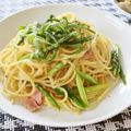 簡単手抜きママ's cooksnap of when they made アスパラベーコンバター醤油パスタ.