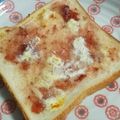 あさここなっつ's cooksnap of when they made ＊ジャムとスキムミルクのトースト＊.