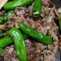 5203's cooksnap of when they made 豚バラとシシトウの炒め物.