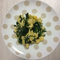 nuy's cooksnap of when they made ☆ほうれん草のたまご炒め☆.