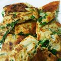ま・まぁこ's cooksnap of when they made イカの塩辛de♡やみつきチーズチヂミ☆.