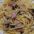 クックQNOM99☆'s cooksnap of when they made ぶなしめじとベーコンの和風パスタ.