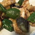 ナナ♪シルク's cooksnap of when they made 鶏となすとピーマンの甘辛胡麻味噌炒め☆.