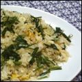 麻's cooksnap of when they made 簡単♪芳ばしい♪ニラしらすチャーハン♪.