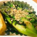 peteco's cooksnap of when they made ⭐️簡単❣️ アスパラと塩昆布のナムル.