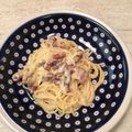 クックFY8OJW☆'s cooksnap of when they made サワークリームを使ったカルボナーラ.