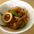 ボルトン's cooksnap of when they made ☺簡単♪いかのスパイシーカレー炒め☺.