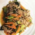ルンバーバ's cooksnap of when they made 豚バラとチンゲン菜の中華風炒め.