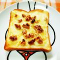 ﾁｲﾁｬﾝﾏﾏ's cooksnap of when they made 簡単♡くるみ黒蜜チーズトースト♪.