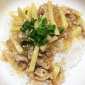 よたつ's cooksnap of when they made たけのこと豚肉の千切りあんかけご飯.