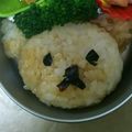 街角のさすらい's cooksnap of when they made 簡単キャラ弁✿リラックマのおかかごはん.