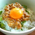 オリンタ's cooksnap of when they made 簡単朝ご飯！しらす納豆丼☆.