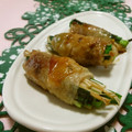 赤い電話's cooksnap of when they made ニラとえのきの豚バラ巻き★簡単ソース★.