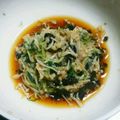 J_son's cooksnap of when they made 海苔が香る、水菜とエノキのもみ海苔和え.
