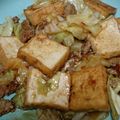 matsutama's cooksnap of when they made 厚揚げとキャベツのピリ辛味噌炒め.