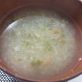 hmaotabiga's cooksnap of when they made 二日酔い風邪に大根おろし梅のスープ.